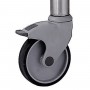Kit 4 roulettes pour les meubles - Kit 4 roulettes chape inox ø 125 mm dont 2 à freins