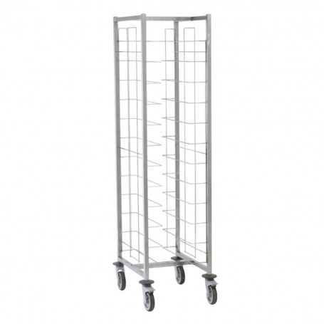 CHARIOT CAFETERIA 2*12 NIVEAUX COTE A COTE