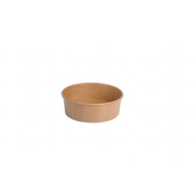 Boîte à salade 500ml - ø15x5 cm - Kraft brun