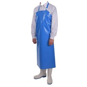 TABLIER POISSONNERIE DELTA BLEU AVEC OEILLETS THERMOSOUDE. MONTAGE STANDARD 90X115 E25562