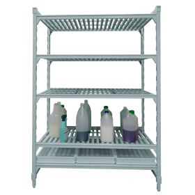 UNITE FIXE PREMIUM 5 NIVEAUX DONT 1 NIVEAUX DE RETENTION - 600X1280X1800MM - - BLANC MOUCHETE E24186