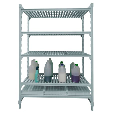 UNITE FIXE PREMIUM 5 NIVEAUX DONT 1 NIVEAUX DE RETENTION - 600X1280X1800MM - - BLANC MOUCHETE E24186
