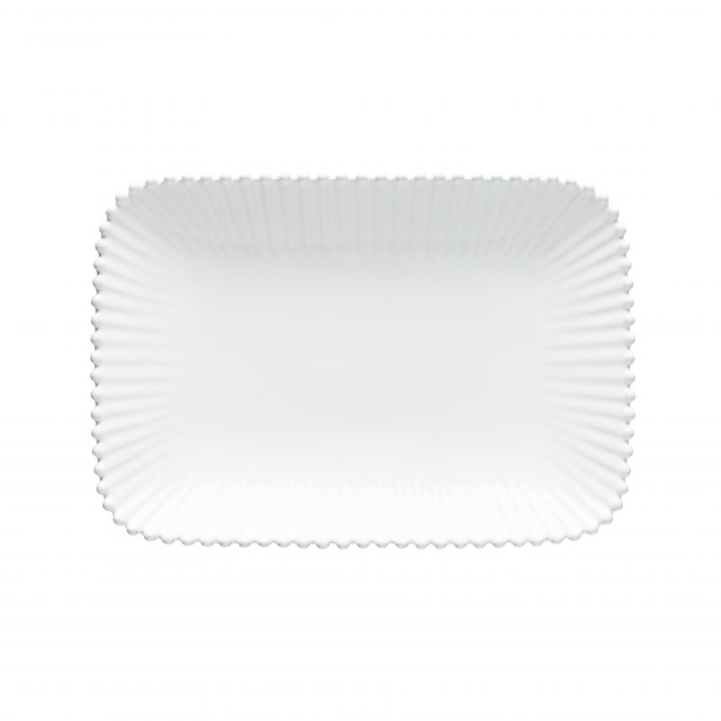 Assiette rectangulaire -Grès 30x21 cm- Pearl