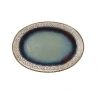 PLAT OVAL CM 30 BLOOM BLUE AND BROWN E19497