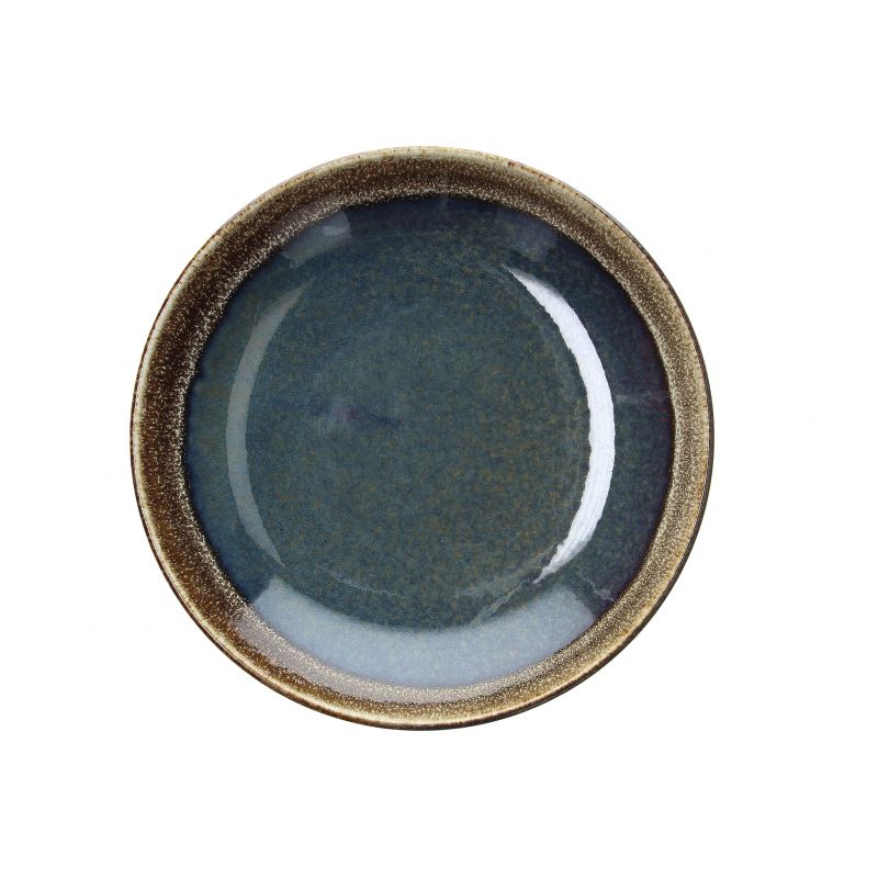 ASSIETTE COUS COUS CM 26 BLOOM BLUE AND BROWN E19496