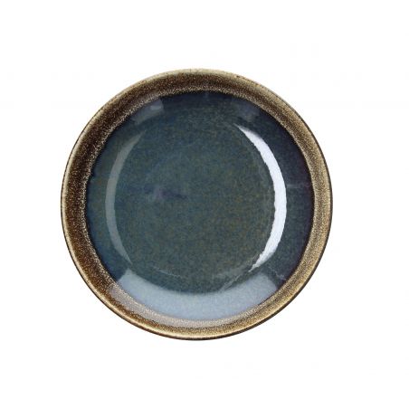 ASSIETTE COUS COUS CM 26 BLOOM BLUE AND BROWN E19496