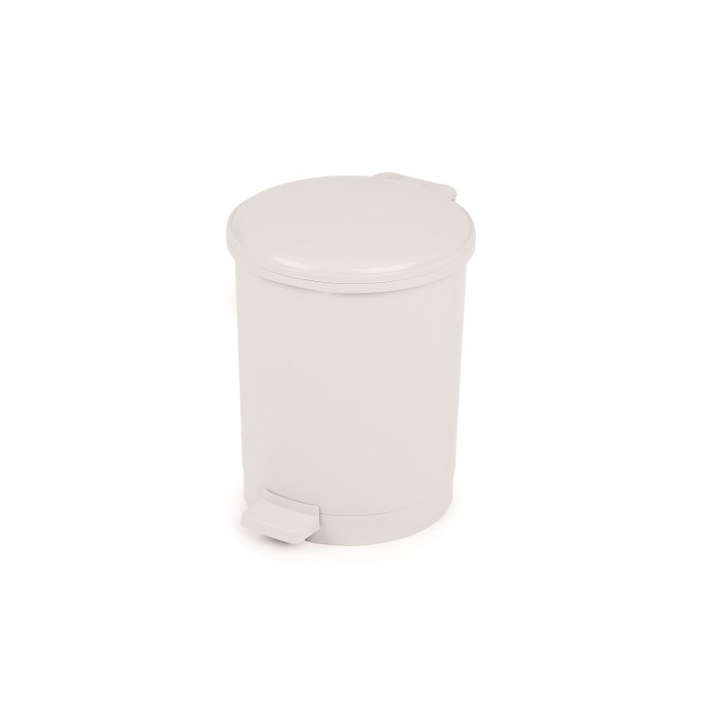 Poubelle à pédale 12 L ø34x27 cm - Plastique