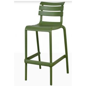 TABOURET HELEN BAR 75 OLIVE GREEN E17871