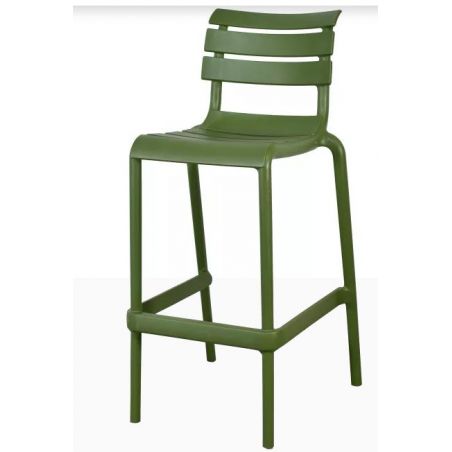 TABOURET HELEN BAR 75 OLIVE GREEN E17871