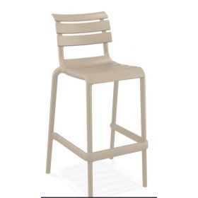 TABOURET HELEN BAR 75 TAUPE E17870