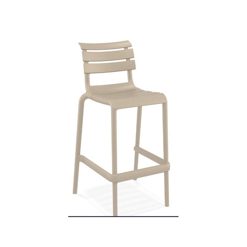 TABOURET HELEN BAR 75 TAUPE E17870