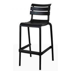 TABOURET HELEN BAR 75 BLACK E17869