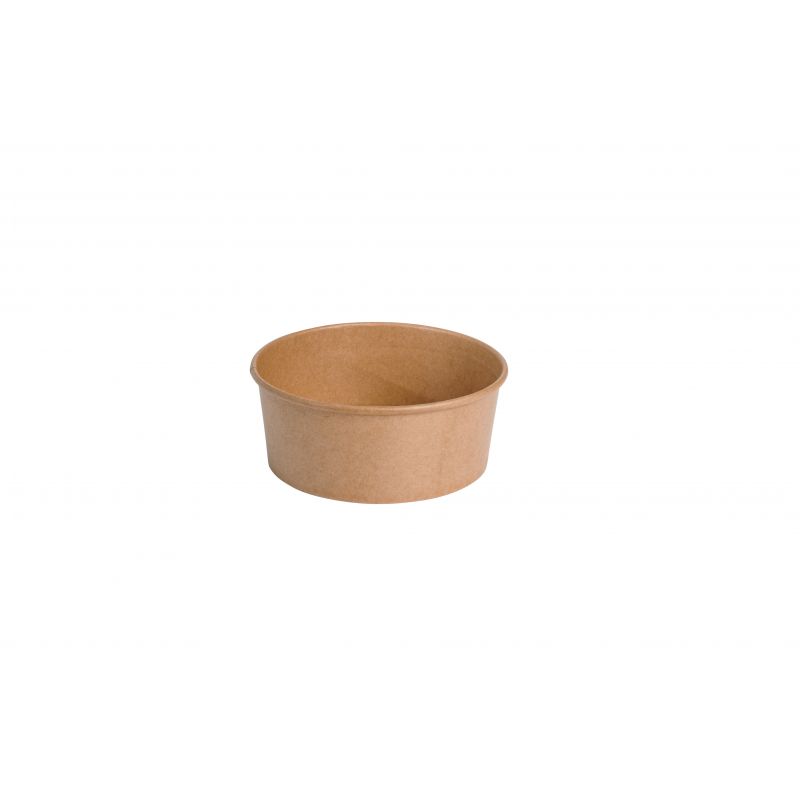 Boîte à salade 780 ml - ø15x6,1 cm - Kraft brun Boîte à salade 780 ml - ø15x6,1 cm - Kraft brun