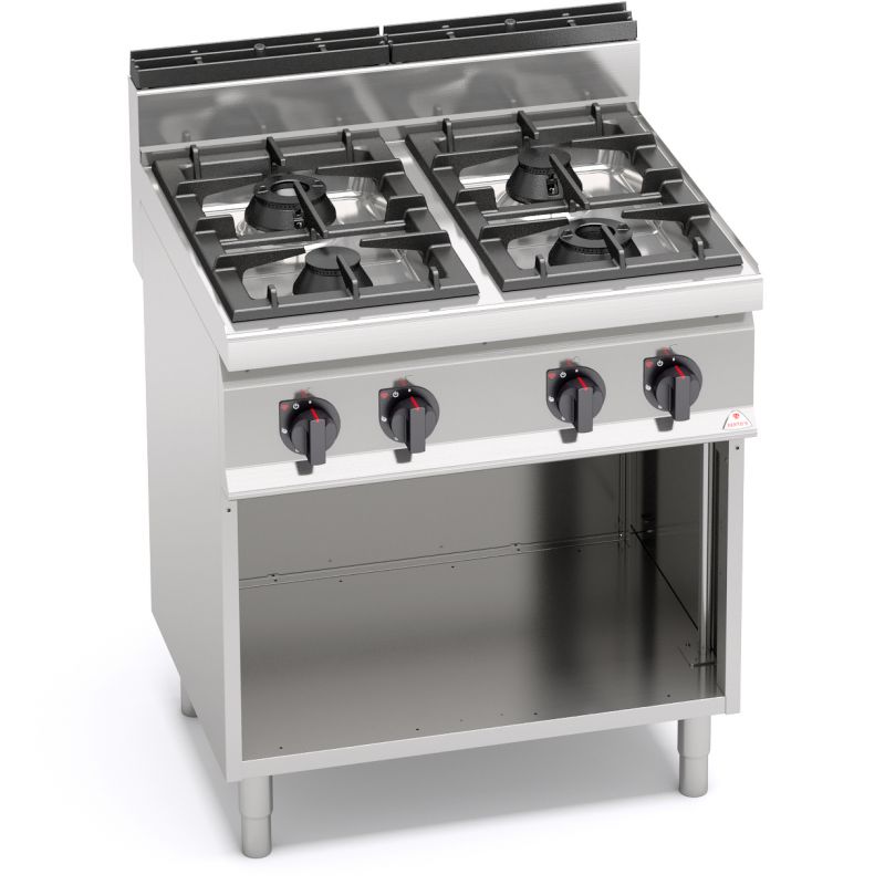 Fourneau 4 feux sur placard - Gaz800x700x900mm