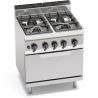 Fourneau 4 feux sur four - Gaz800x700x900mm