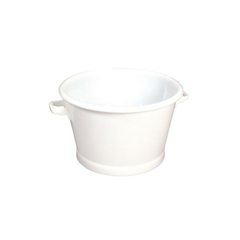 BAQUET ROND FOND RENFORCE 50L BLANC 981076