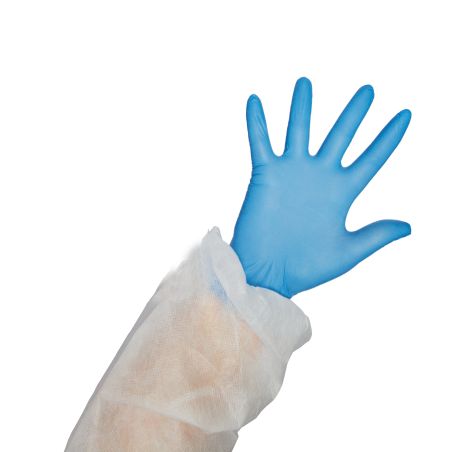 Gant nitrile non poudré - Bleu - Taille M