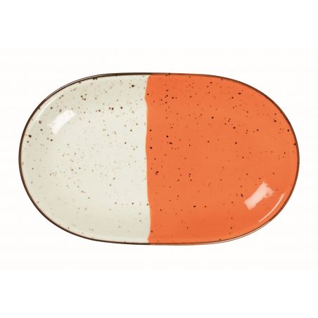 Assiette ovale - Porcelaine 32x20 cm - H‚lios