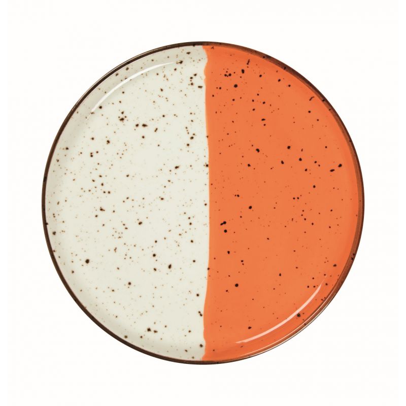 Assiette bord droit - Porcelaine› 27 cm - H‚lios