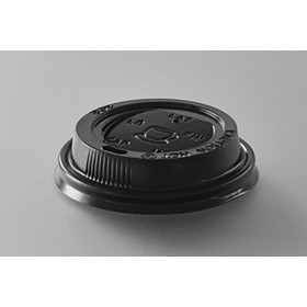 COUVERCLE NOIR VOYAGEUR POUR GOBELET CARTON 10cl - lot de 1000