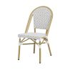 CHAISE BALI GRISE ET BLANCHE E17082