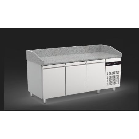 REFRIGERATEUR DE COMPTOIR DE 80 CM POUR PLAQUE 60X40 AVEC 3 PTES ET GRANITE E24172