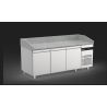 REFRIGERATEUR DE COMPTOIR DE 80 CM POUR PLAQUE 60X40 AVEC 3 PTES ET GRANITE E24172
