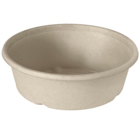 Bagasse bol droit 900 ml - 19,4x19,4x5,3 cm