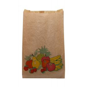 SACS FRUITS & LEGUMES - GARDER LA PECHE // 3KGRS - 200X(45+45)X340MM B04663