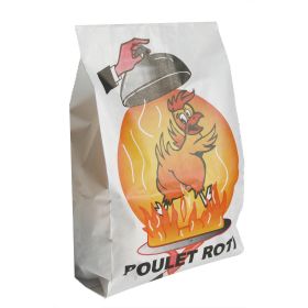 SAC POULET - POULET ROTI / KRAFT BLANC - 260X70X420 MM 150971