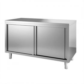 MEUBLE BAS CENTRAL 1000X700X850 P/ COULISSANTES AISI 430/304 B63359