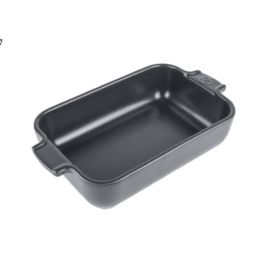 Plat individuel en céramique Appolia - 18x12x4,5cm 85 cl ARDOISE