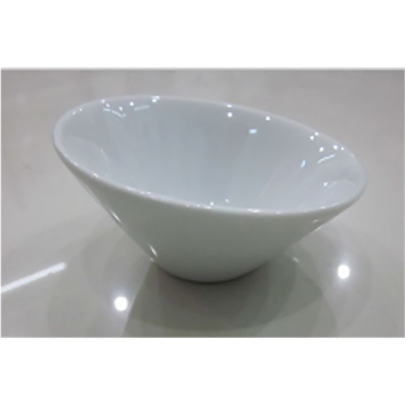 Coupelle inclinée - Porcelaine 9,6 cm - Blanc