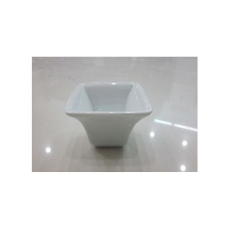 Miniature évasée carrée - Porcelaine 5,8 cm