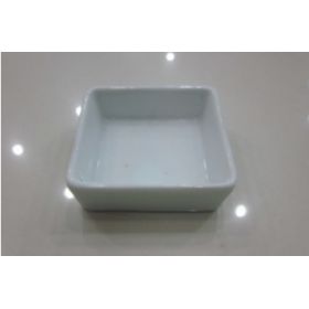 Miniature carrée basse - Porcelaine 7x7 cm