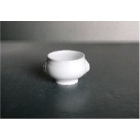 Soupière tête de Lion - Porcelaine 20,6x20,6x4,6 cm