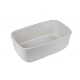 Terrine 2,7 L - Céramique 27,7x17,4x9,2 cm - Blanc