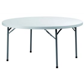Table ronde - Blanc/structure noir - Congrès