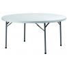 Table ronde - Blanc/structure noir - Congrès