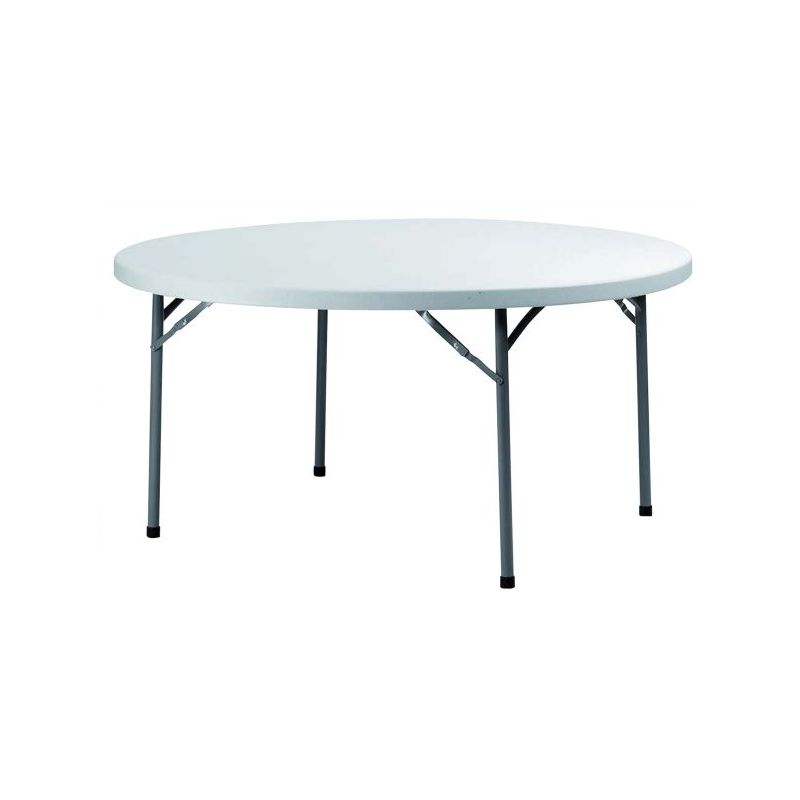 Table ronde - Blanc/structure noir - Congrès