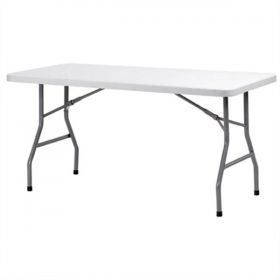 Table rectangulaire - Blanc/structure noir - Congrès