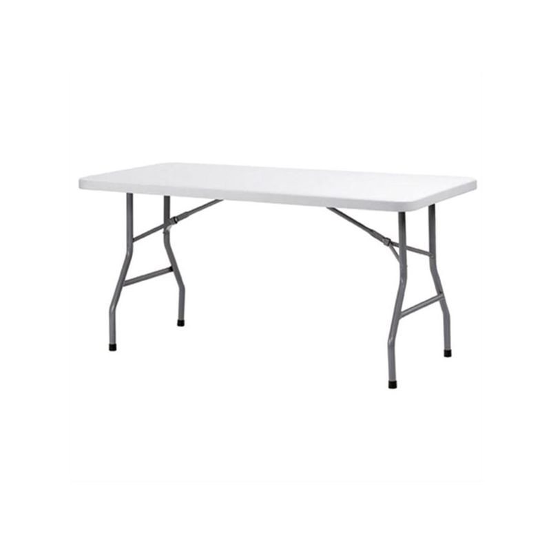 Table rectangulaire - Blanc/structure noir - Congrès