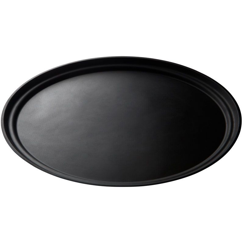 Plateau - Fibre de verre ovale 59x49 cm - Bord bas