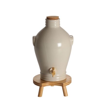 VINAIGRIER EN GRES ECRU 3 LITRES