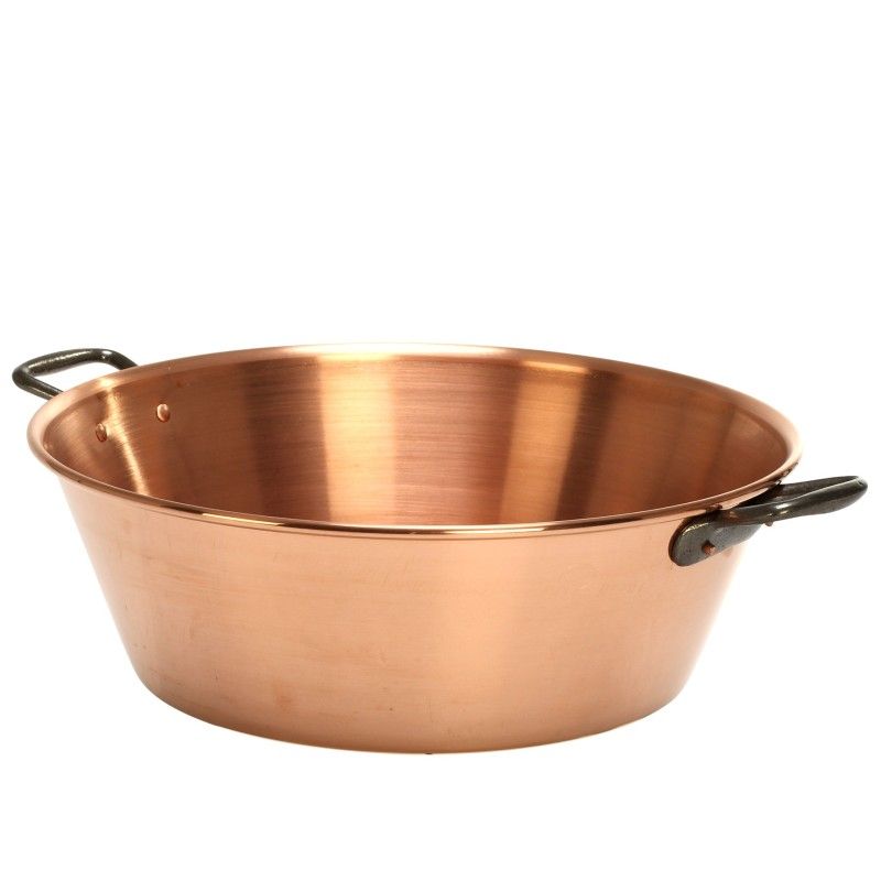 BASSINE A CONFITURE EN CUIVRE 38 CM 9 LITRES