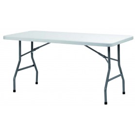 TABLE RECT 153X75HT74CM PIED PLIANT