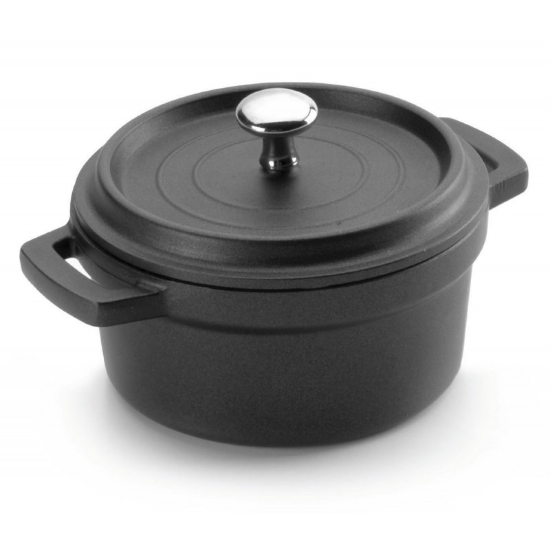MINI COCOTTE RONDE - FONTE D'ALUMINIUM 25cl ø10cm