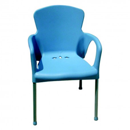 CHAISE EVA DE COULEUR COQUE BLEUE