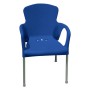 CHAISE EVA COULEUR BLEUE FONCE lot de 2