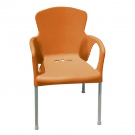 CHAISE EVA DE COULEUR COQUE ORANGE lot de 2
